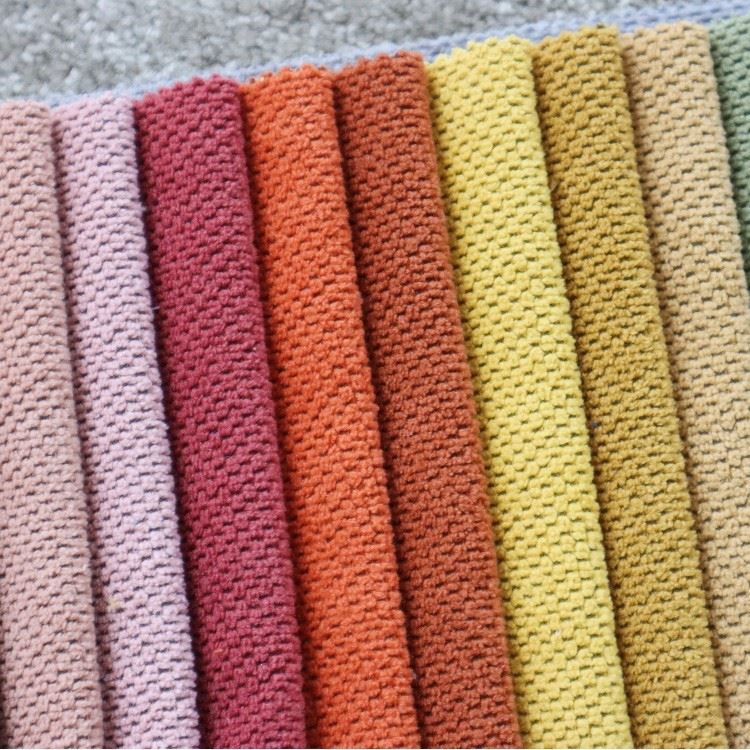Matte Honeycomb Chenille Bubble Upholstery Fabric Durable Sofa Curtain Textured factory